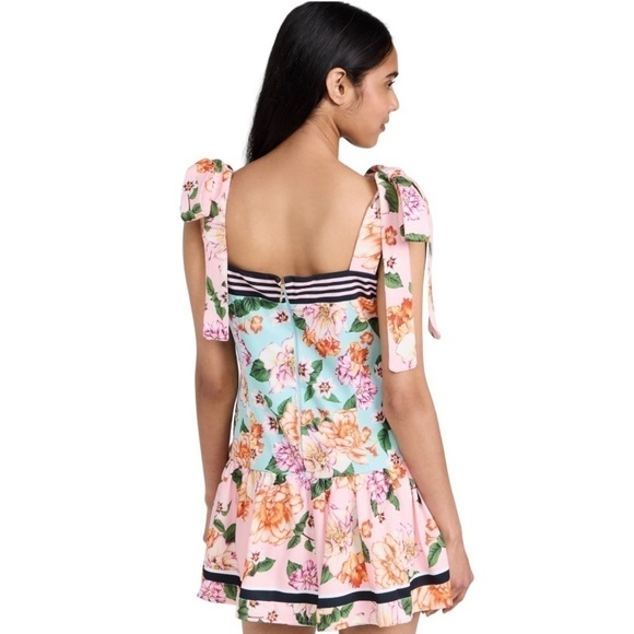 Agua Bendita Joaquina Floral Minidress Size Large - Picture 2 of 13